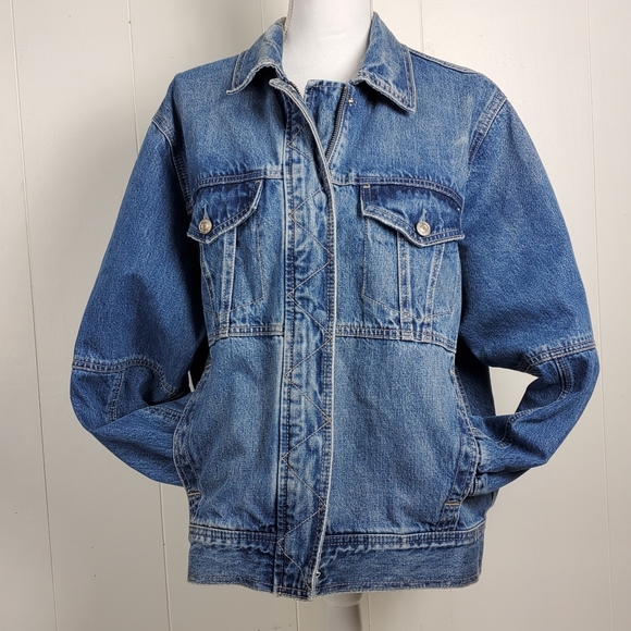 American Eagle Outfitters Jackets & Blazers - American Eagle jeans vintage style medium jean buttonup coat